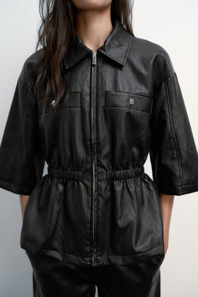 FAUX LEATHER JACKET - Image 3