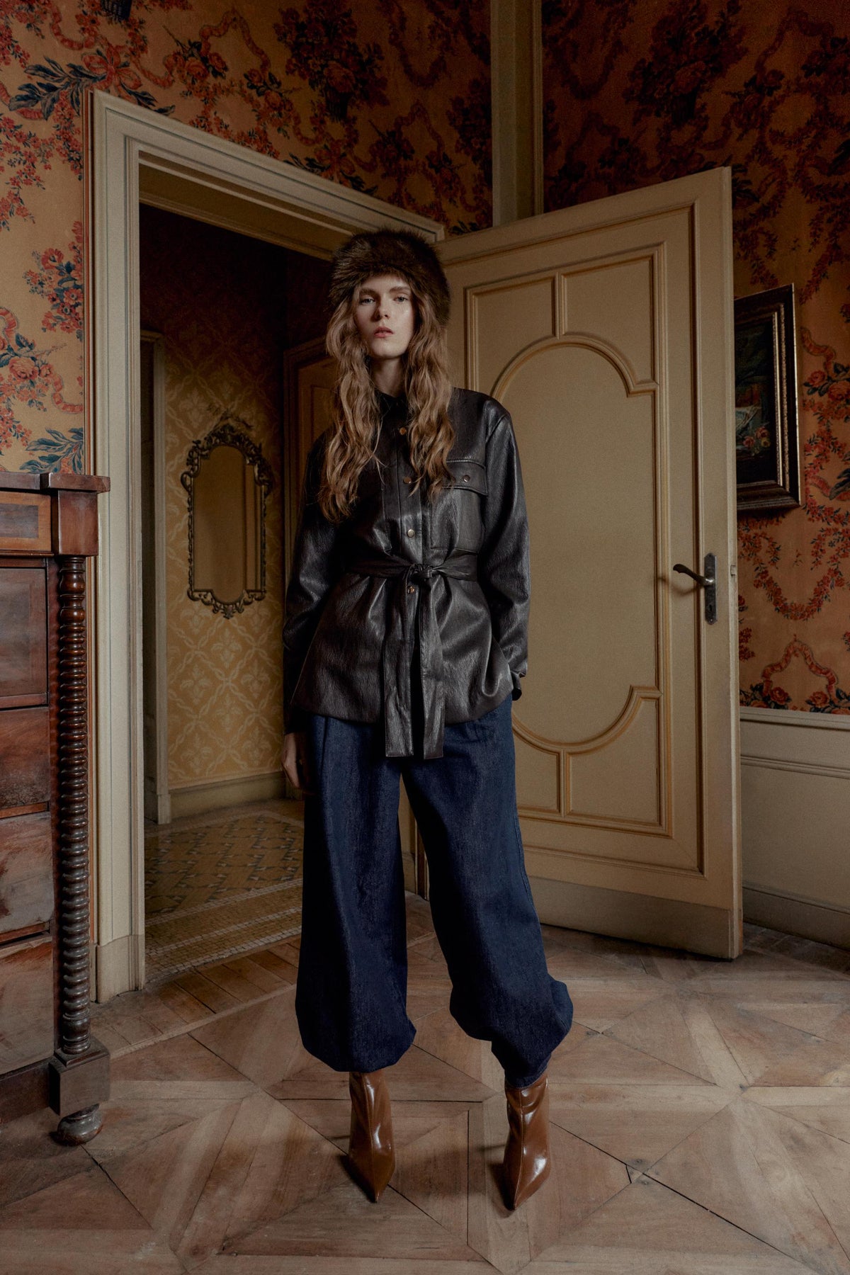 DENIM TROUSERS