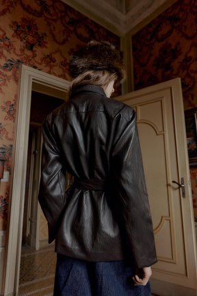 Kunstlederjacke mit