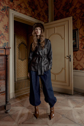 Kunstlederjacke mit