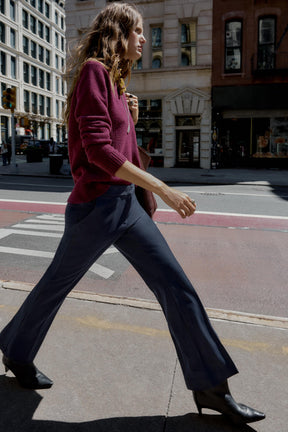 STRAIGHT-LEG TROUSERS