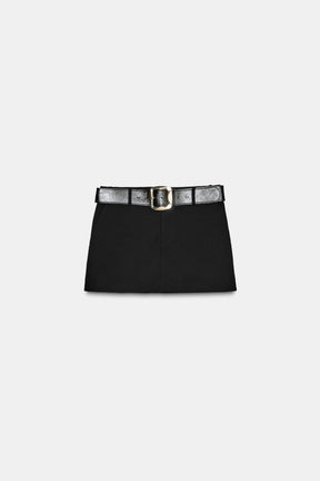 BELTED MINI SKORT