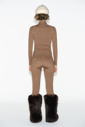 Nahtloses Thermo-Jacquard-T-Shirt