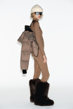 Nahtloses Thermo-Jacquard-T-Shirt