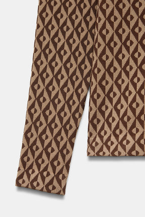 Nahtloses Thermo-Jacquard-T-Shirt