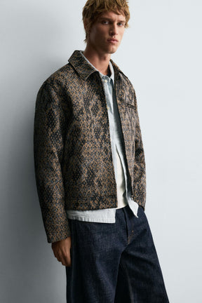 JACQUARD TEXTURED JACKET - Image 5