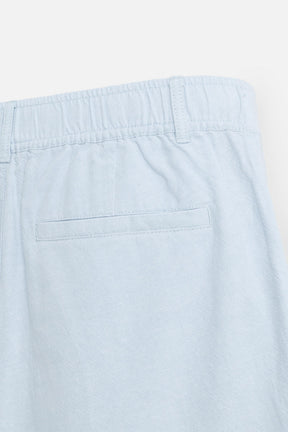 COTTON/LINEN BERMUDA SHORTS - Image 9