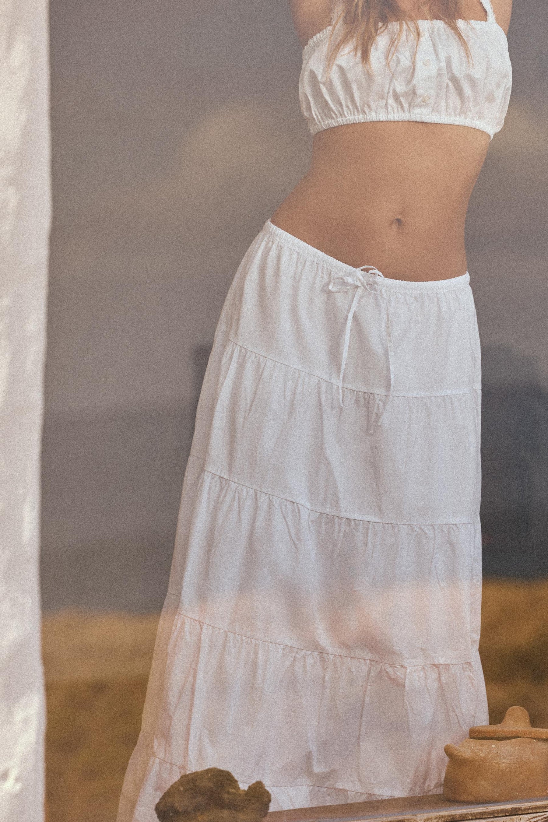 PANELLED LONG SKIRT
