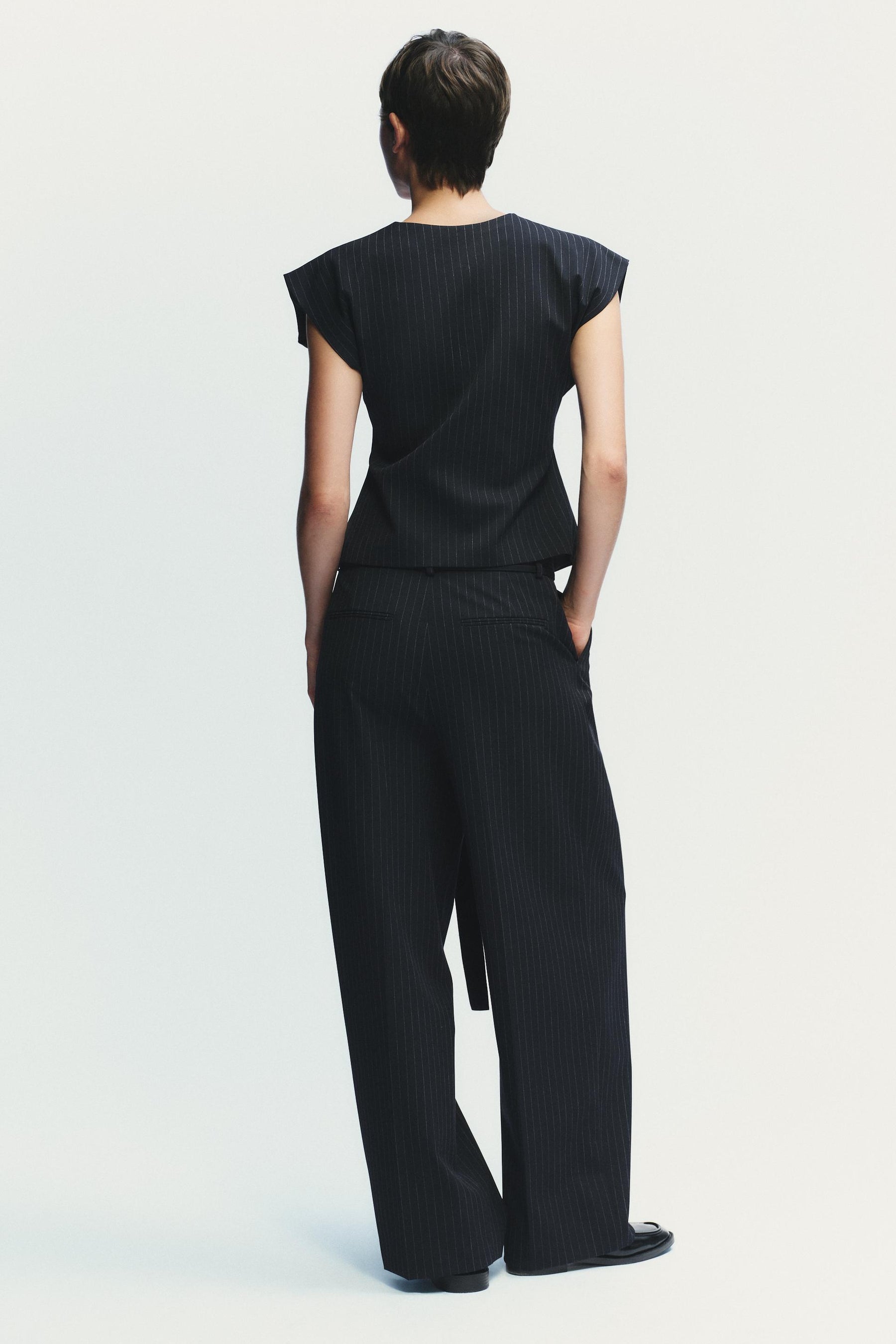 Pleated Trousers with Belt
