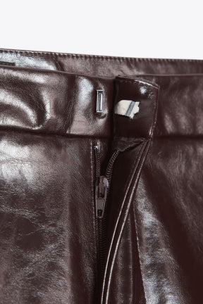 Faux Leather Shorts