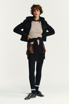 Gesteppte Jacke mit abnehmbarer Kapuze