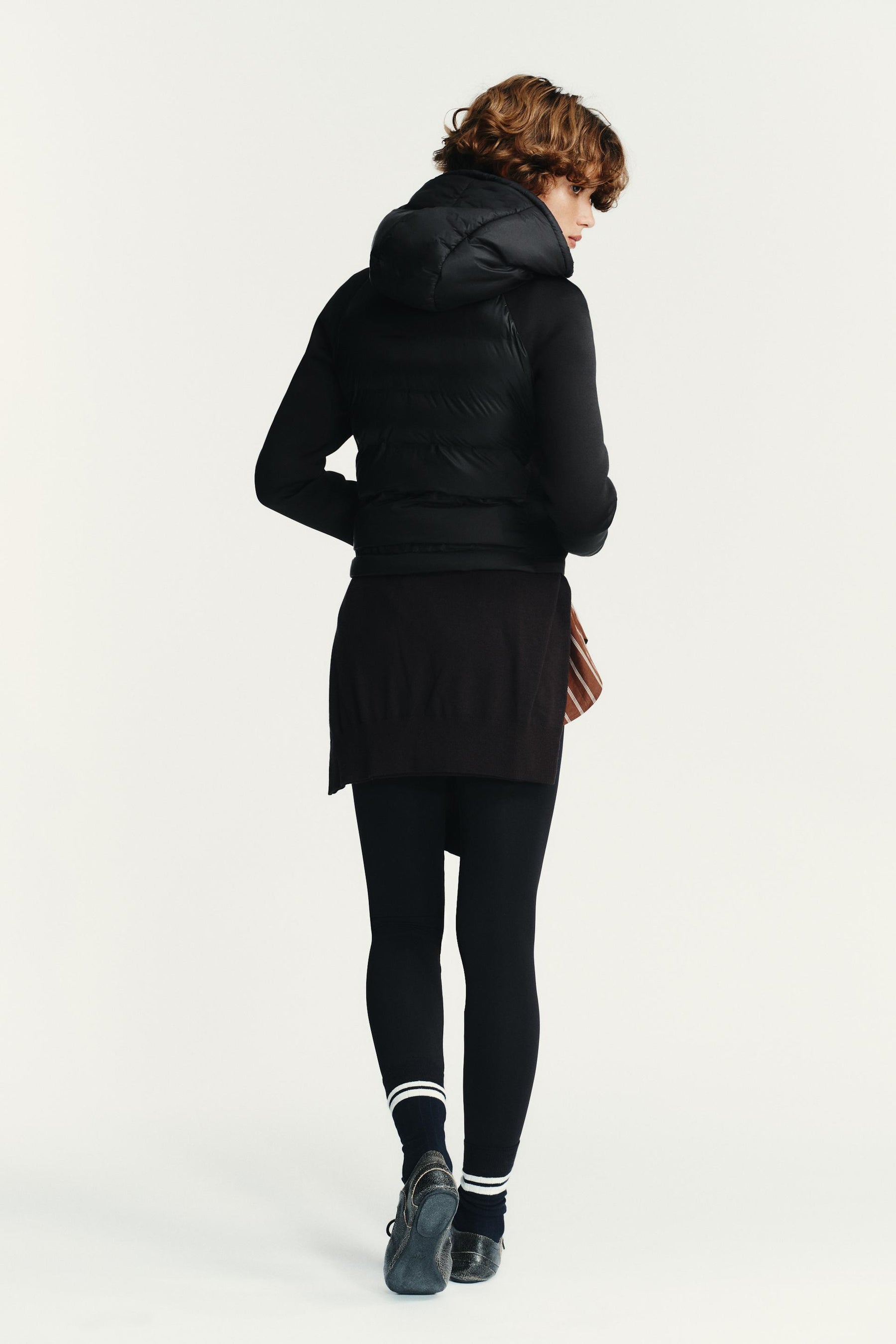 Gesteppte Jacke mit abnehmbarer Kapuze