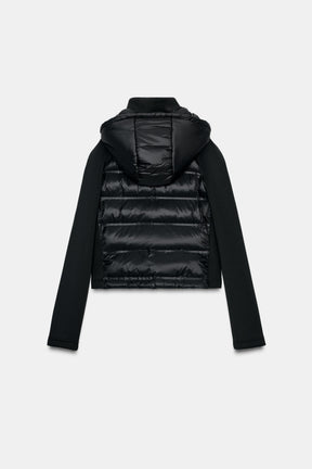 Gesteppte Jacke mit abnehmbarer Kapuze