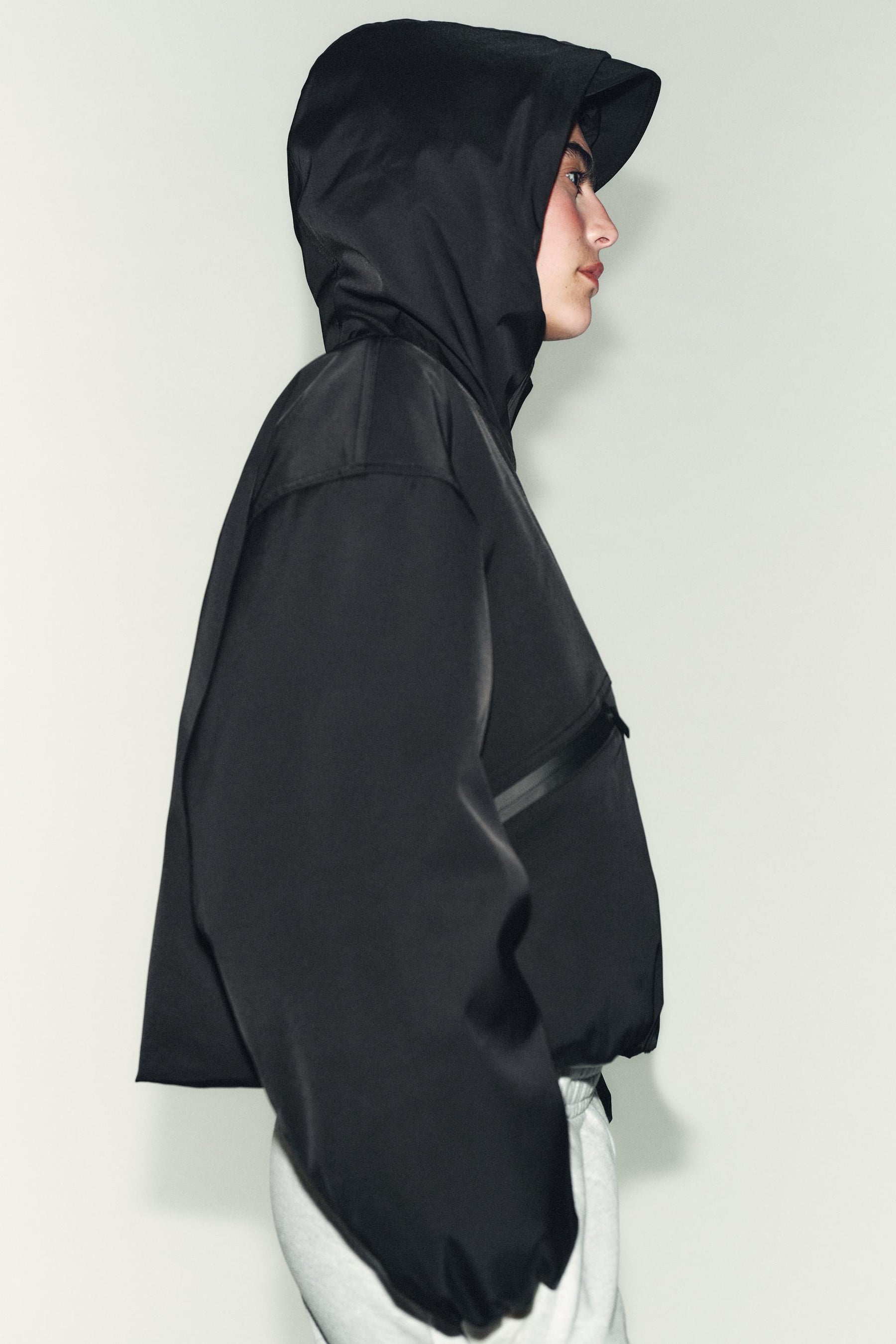WATER-REPELLENT WINDPROOF HOODED ANORAK - Image 4
