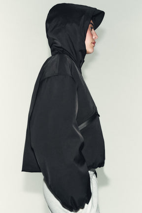 WATER-REPELLENT WINDPROOF HOODED ANORAK - Image 4