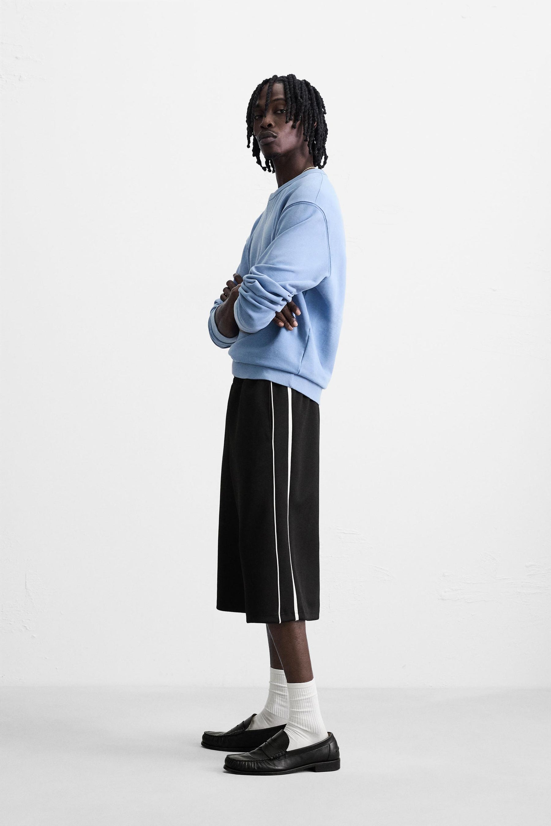 TECHNICAL STRIPE BERMUDA SHORTS - Image 4