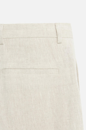 100% LINEN PLEATED TROUSERS - Image 10