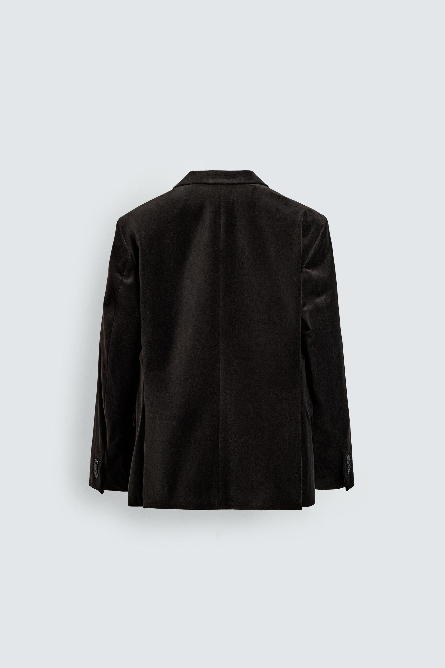 REGULAR FIT VELVET BLAZER - Image 8
