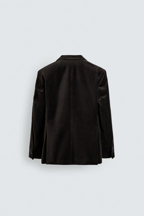 REGULAR FIT VELVET BLAZER - Image 8