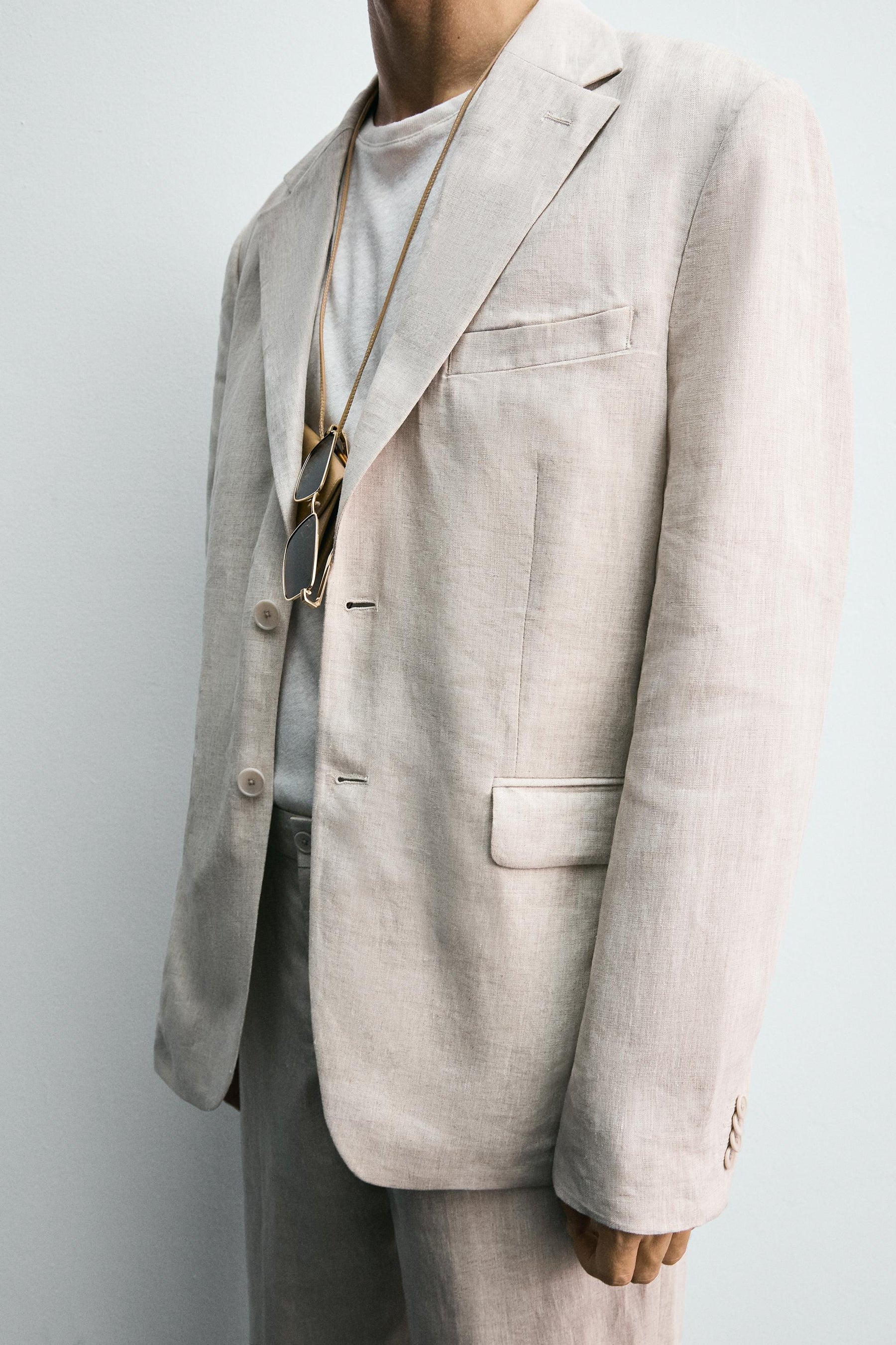 100% LINEN SUIT BLAZER - Image 7