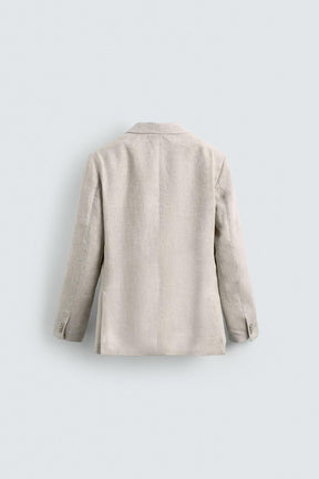 100% LINEN SUIT BLAZER - Image 8