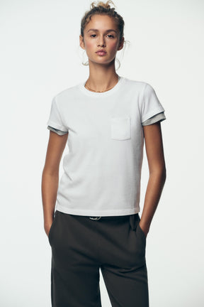 WASHED T-SHIRT WITH POCKET