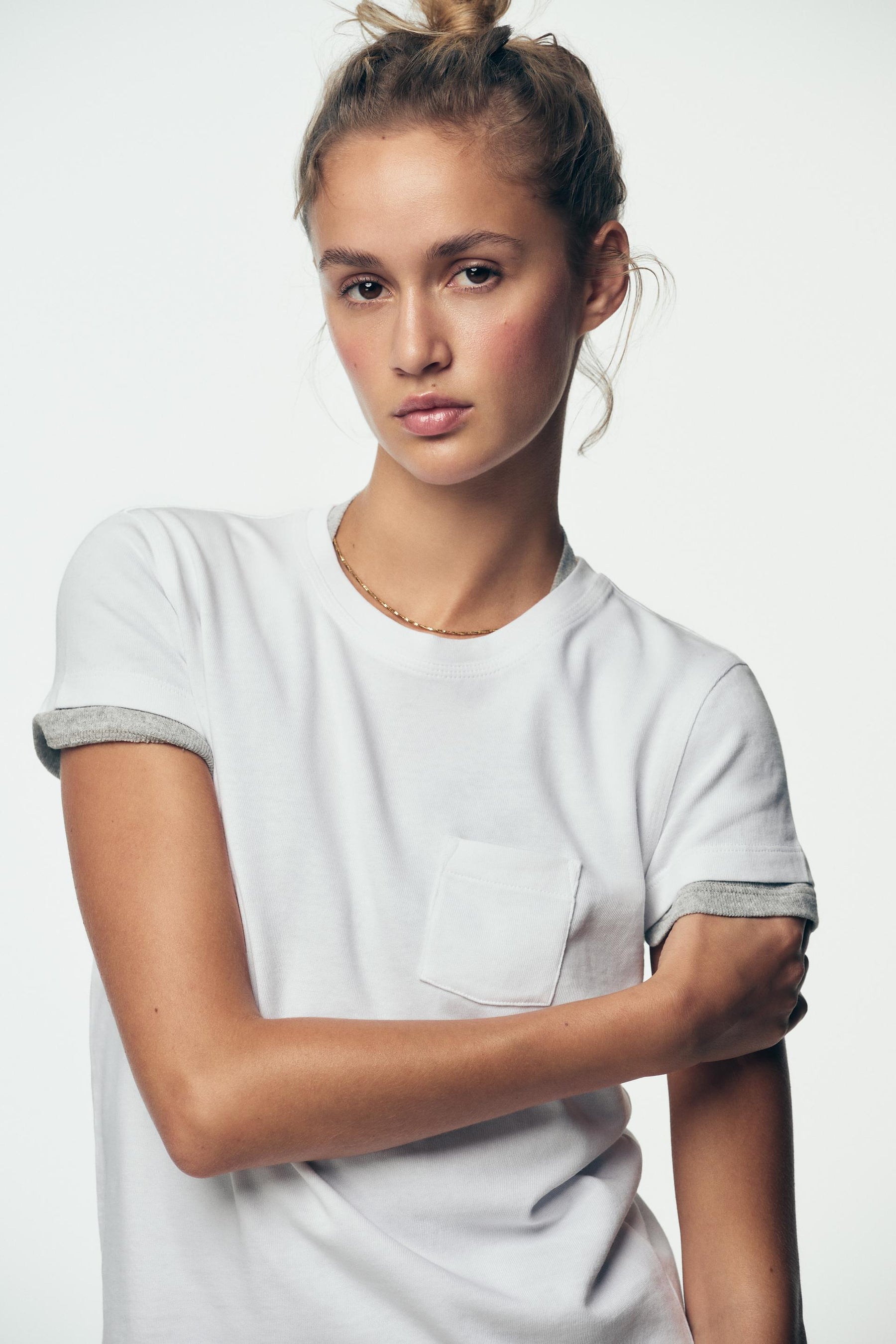 WASHED T-SHIRT WITH POCKET
