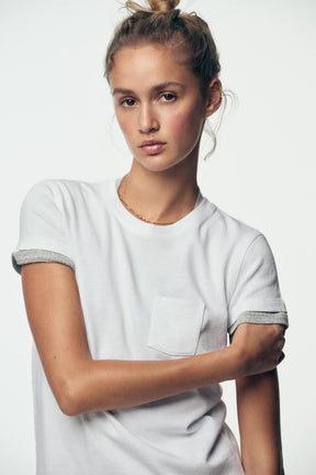 WASHED T-SHIRT WITH POCKET