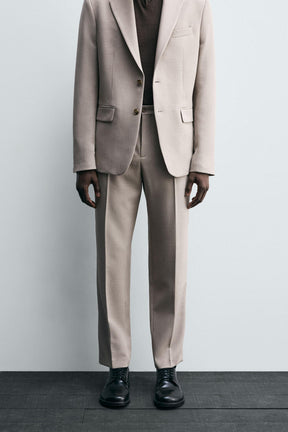 SLIM FIT SUIT TROUSERS - Image 2