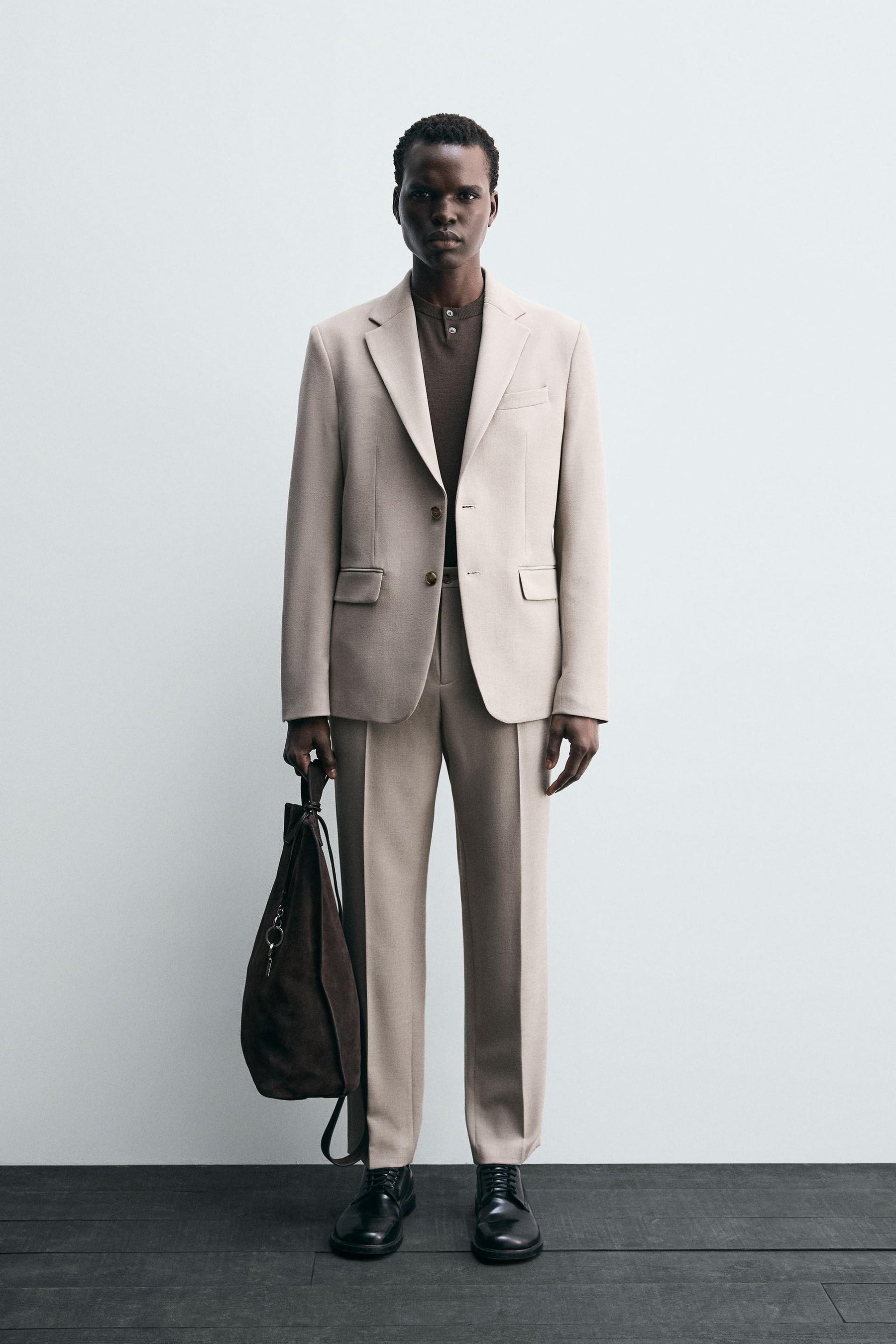 SLIM FIT SUIT TROUSERS - Image 1