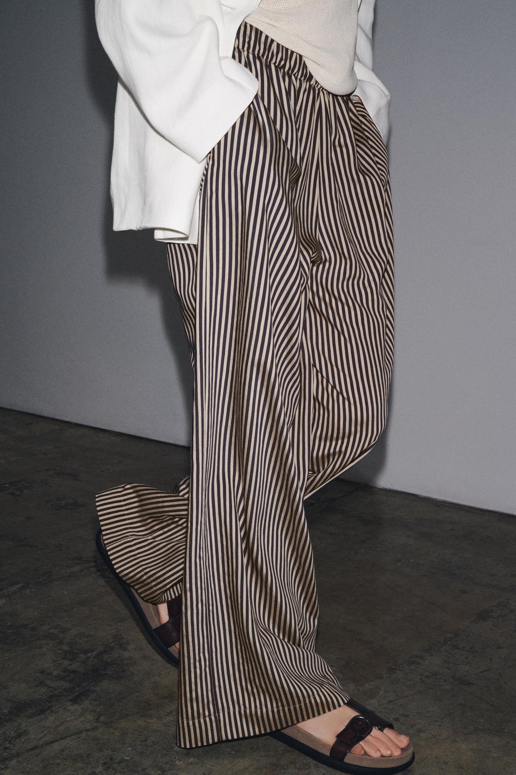 Striped Flowing Trousers