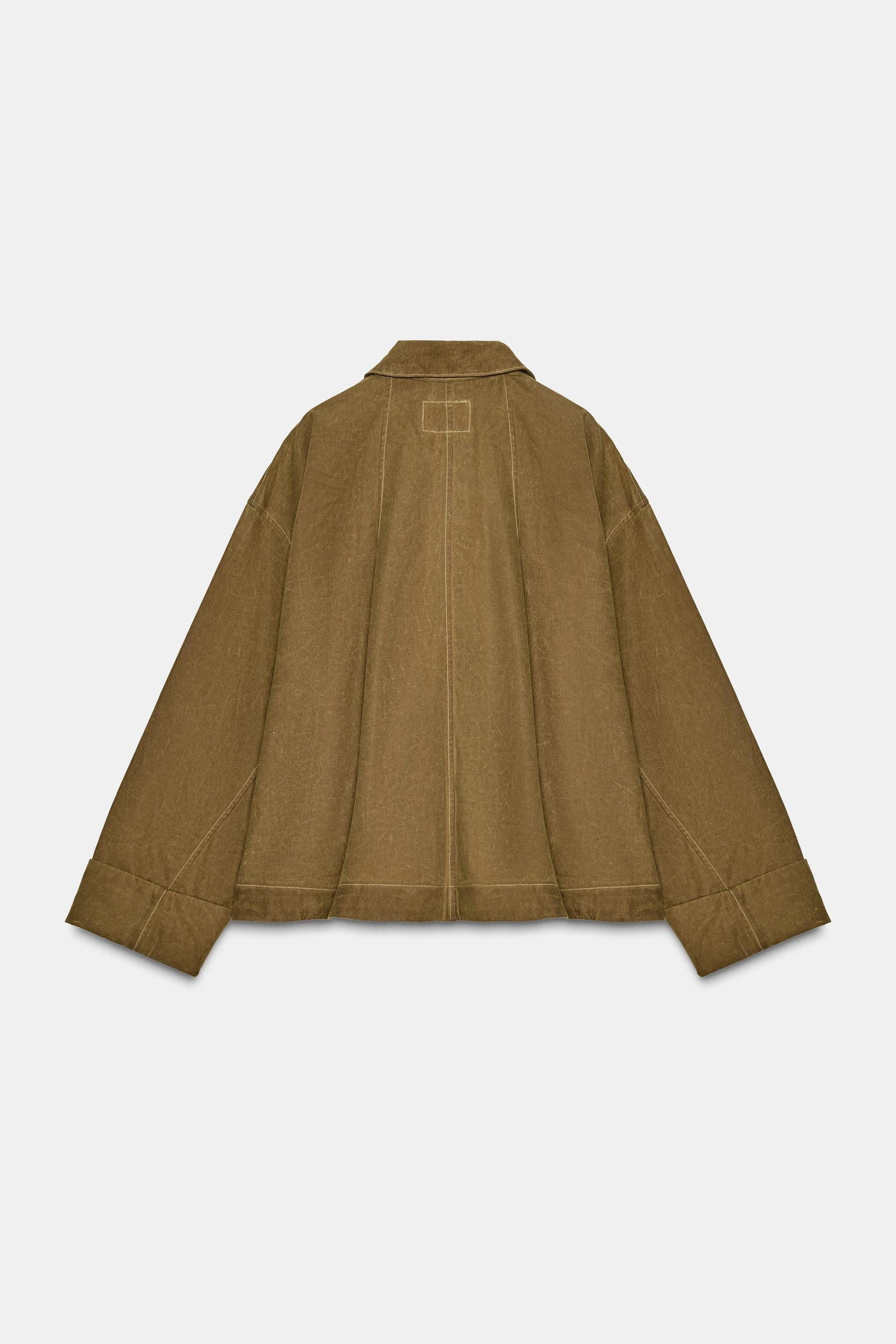 WAXED CAPE JACKET - Image 7