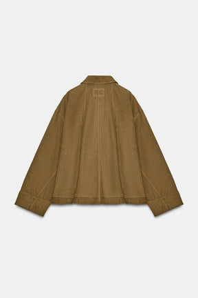 WAXED CAPE JACKET - Image 7