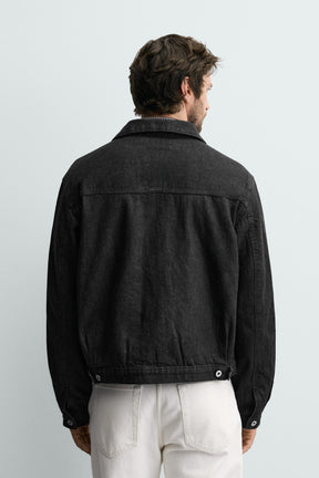 QUILTED DENIM OVERSHIRT - Image 3