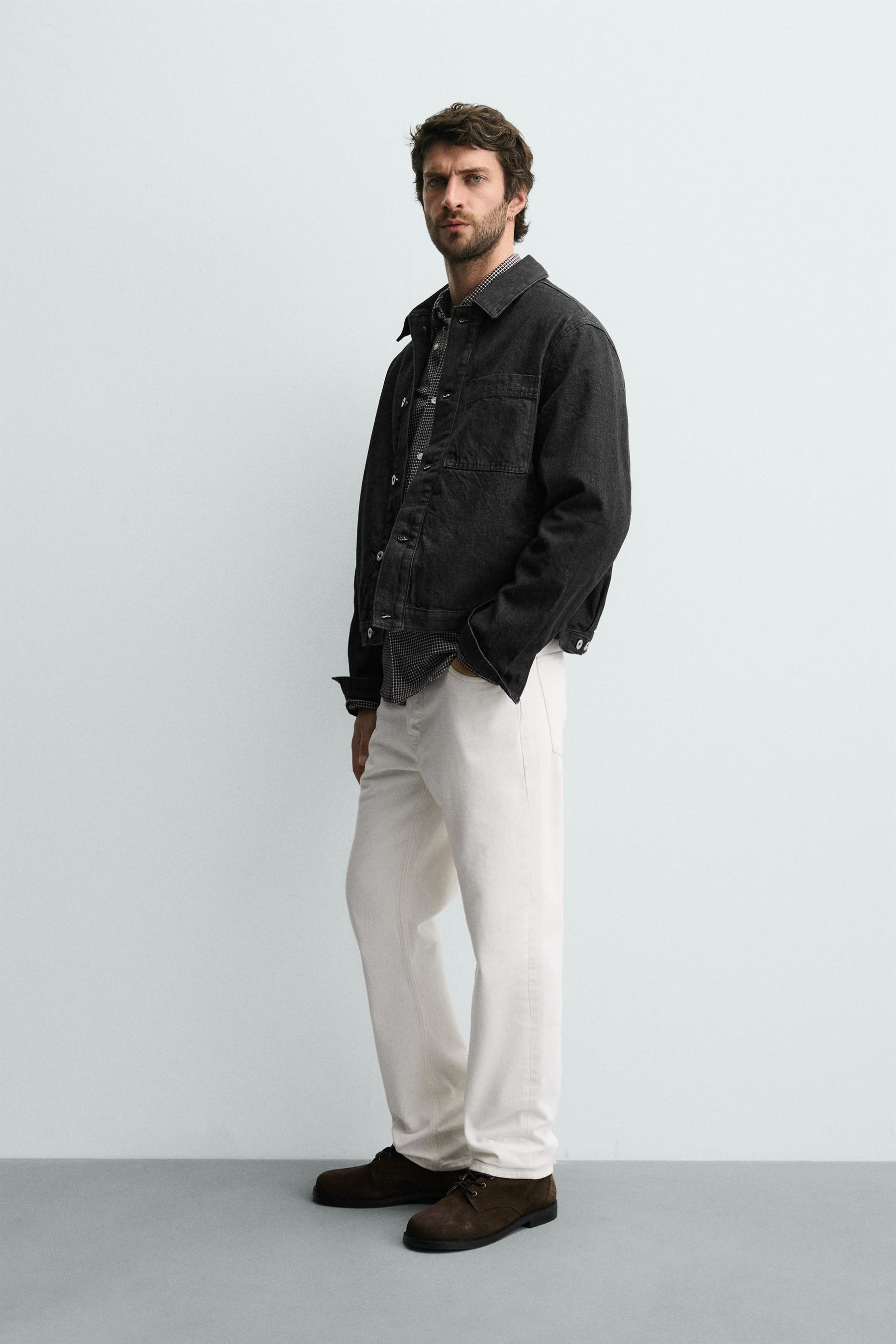 QUILTED DENIM OVERSHIRT - Image 4