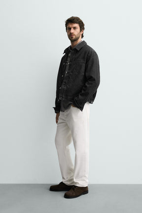 QUILTED DENIM OVERSHIRT - Image 4