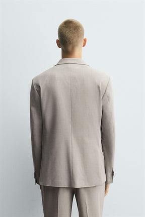 TEXTURED SUIT BLAZER - Image 3