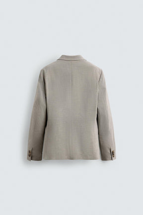 TEXTURED SUIT BLAZER - Image 7