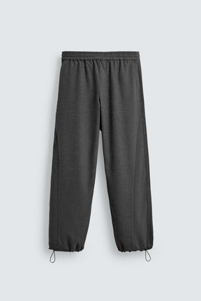 TEXTURED RELAXED FIT TROUSERS - Image 6