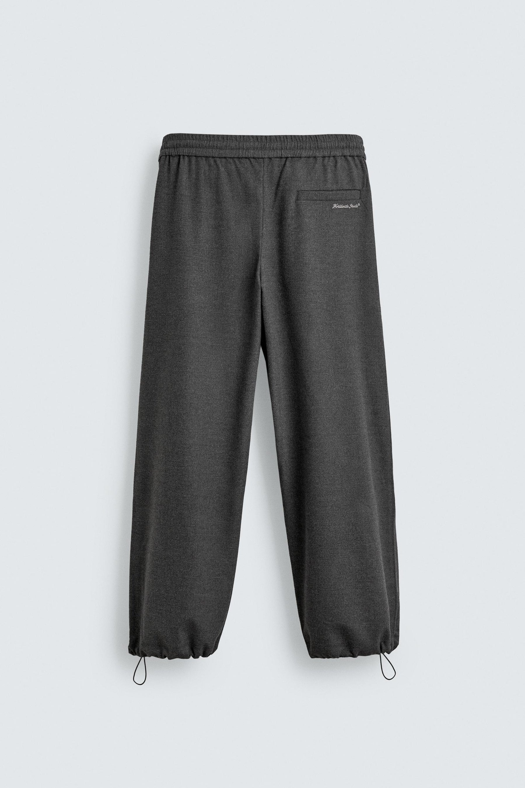 TEXTURED RELAXED FIT TROUSERS - Image 7