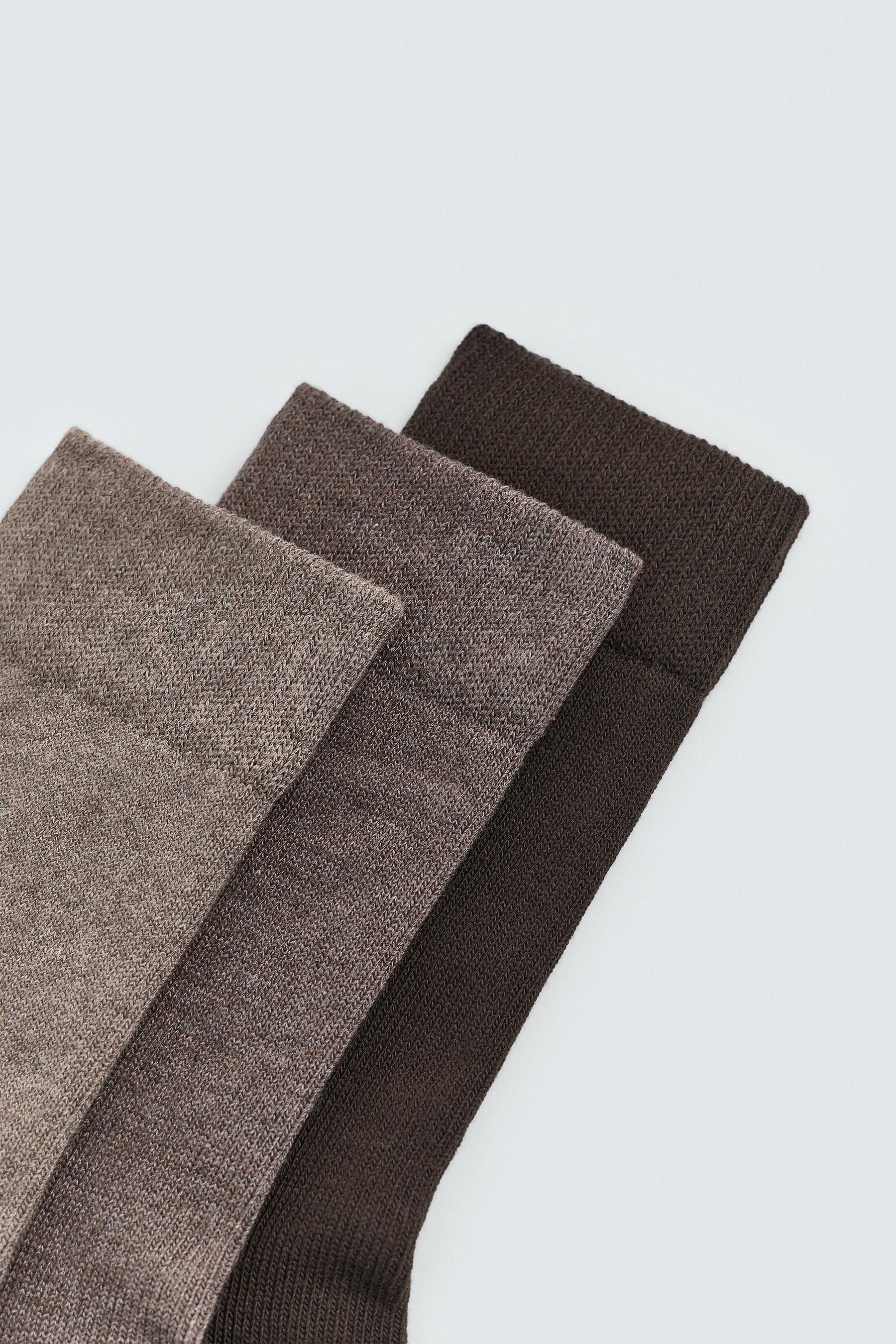Textured Socks Three-Pack