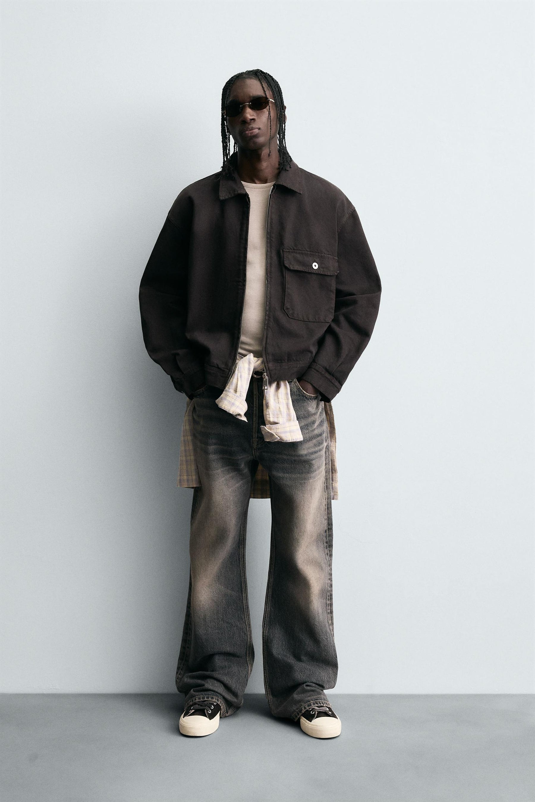 RELAXED FIT DENIM JACKET - Image 1