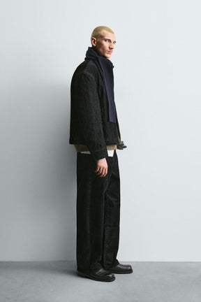 RELAXED FIT VELOUR JACKET - Image 4