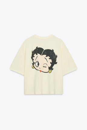 Washed-effect T-shirt