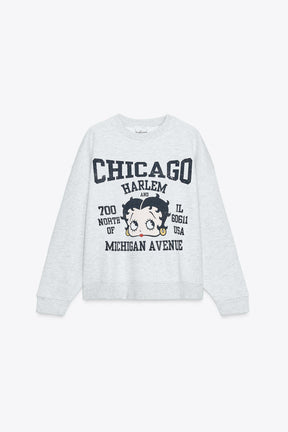 Betty Boop Printed Sweatshirt