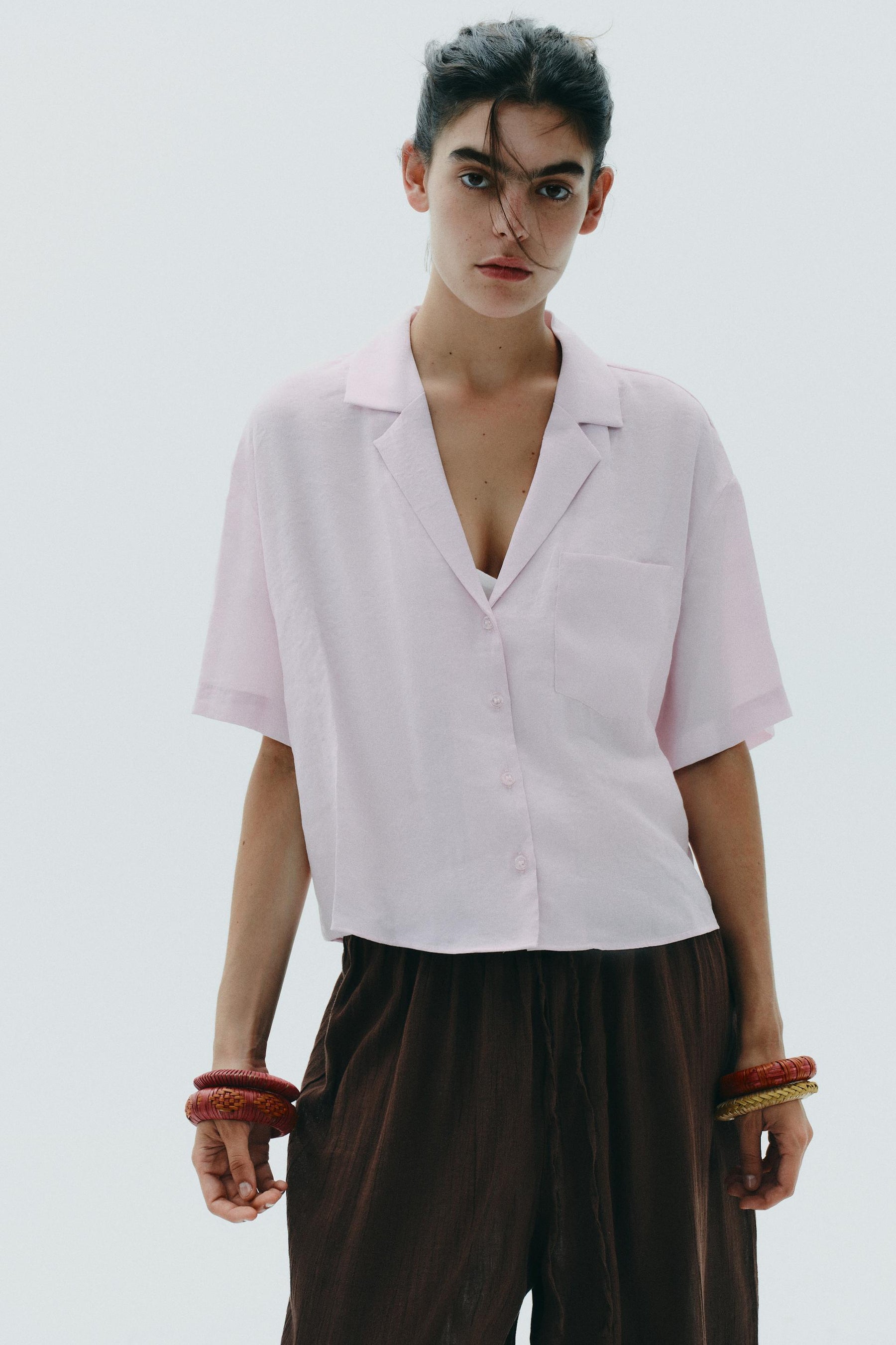 Flowing Shirt with Pocket
