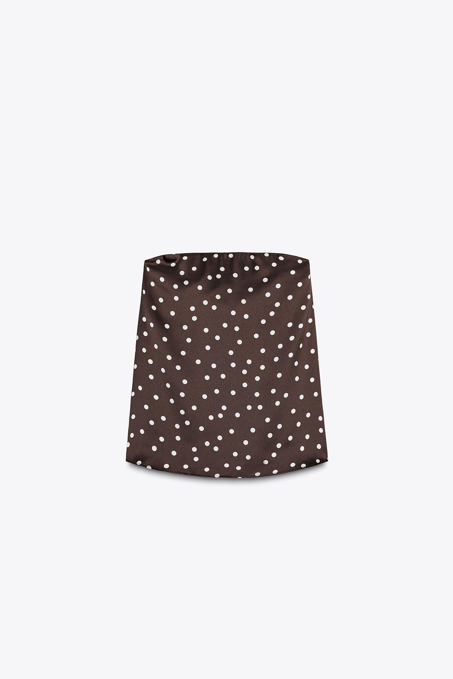 Satin bandeau top