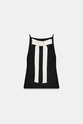 Bluse mit Schleife am Rücken