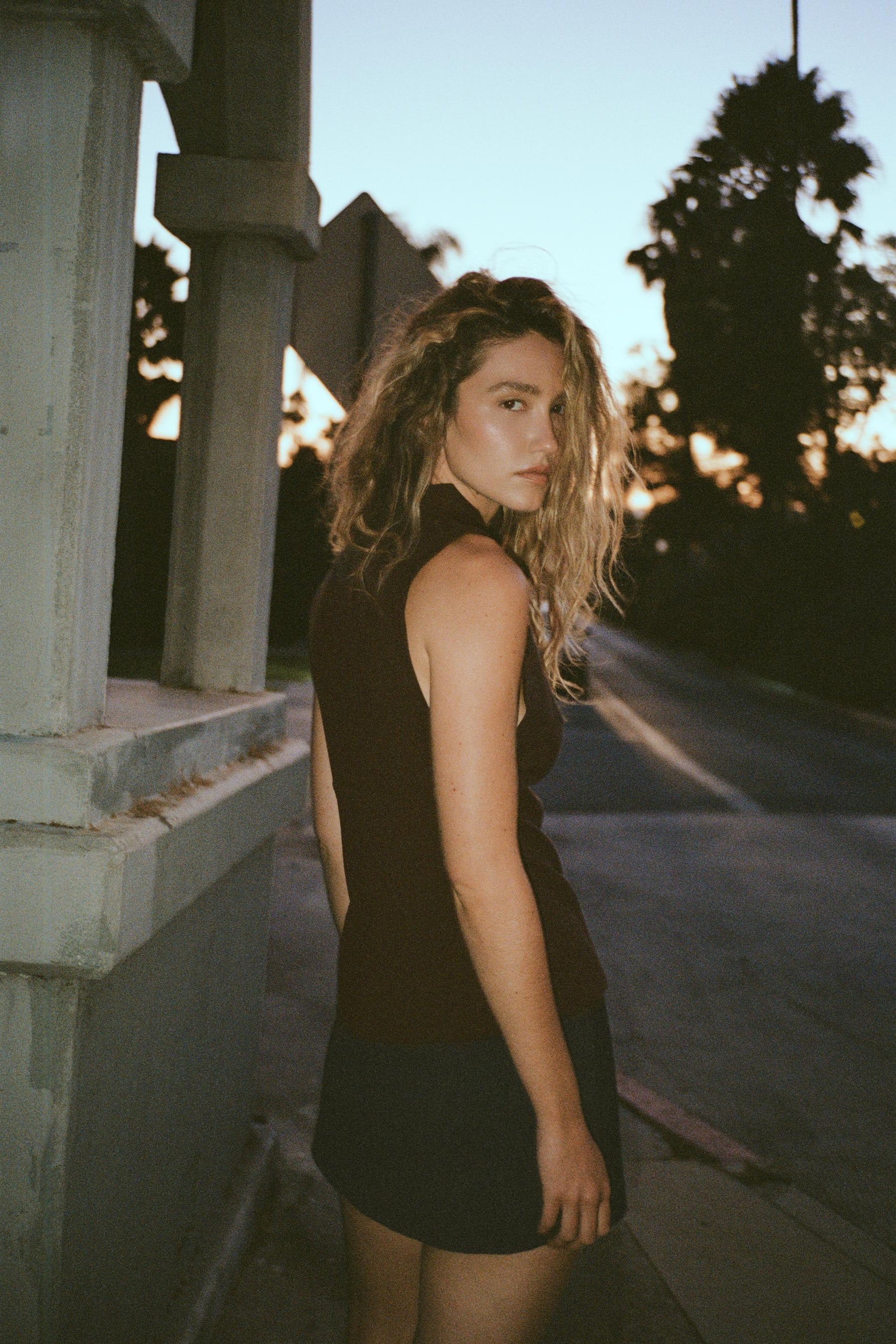 Draped Neck Top