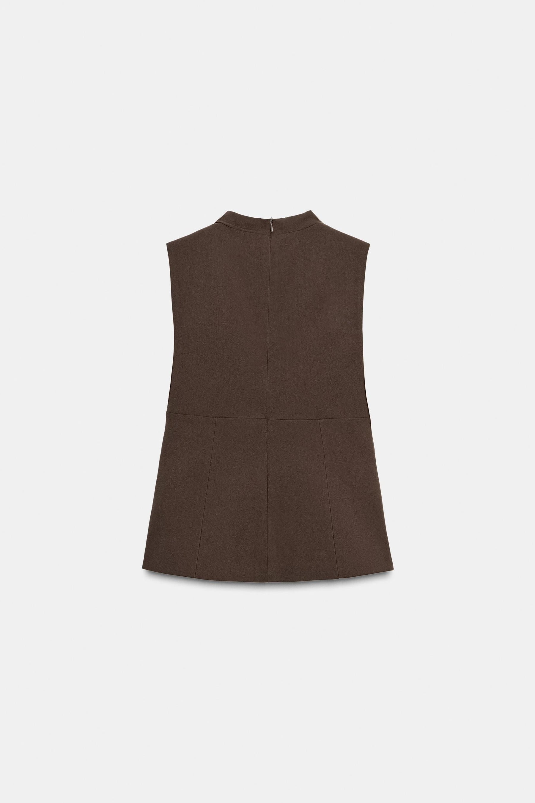 Draped Neck Top